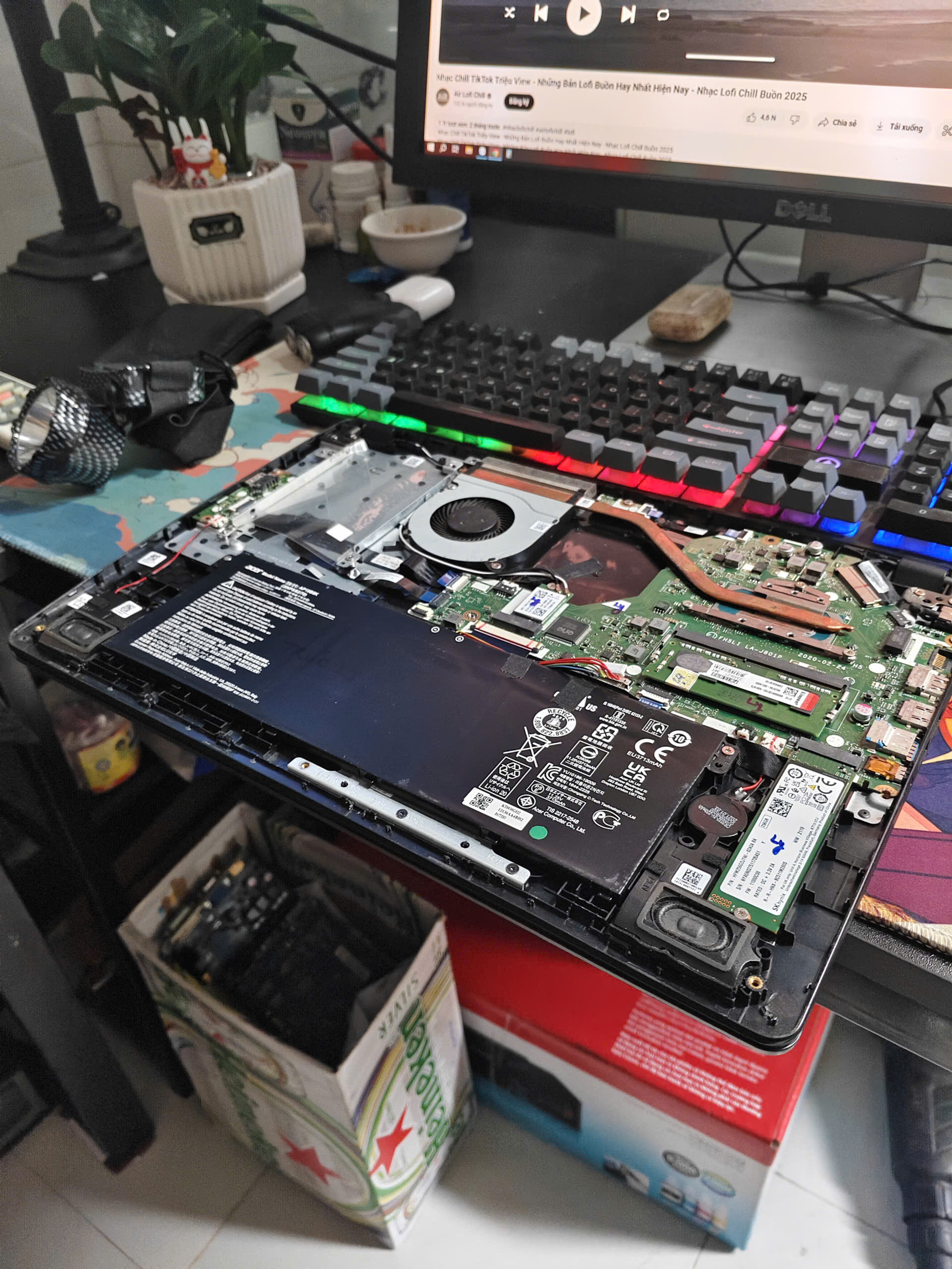 Nâng cấp ổ cứng SSD NVMe M2 cho Laptop Acer ASUS tại Phường Bến Cát